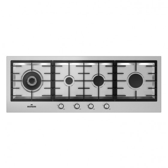 MONDIN SC124VPGC Ασημί 110cm Εστία Αερίου MONDIN SC124VPGC Ασημί 110cm Εστία Αερίου